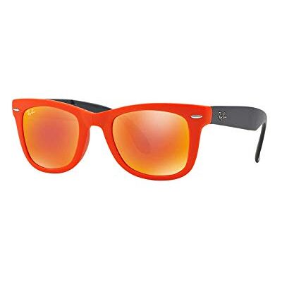 Ray-Ban Lunette de soleil RB4105 Wayfarer , Orange (601969 601969) - Publicité Ray-Ban Lunette de soleil RB4105 Wayfarer , Orange (601969 601969) - Publicité