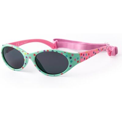 Kiddus Lunettes de Soleil Enfant 2-4 Ans Fille Garçon, Polarisées UV400 CAT3, Monture Flexible avec Bande Néoprène Réglable, Normes CE ISO REACH - Publicité Kiddus Lunettes de Soleil Enfant 2-4 Ans Fille Garçon, Polarisées UV400 CAT3, Monture Flexible avec Bande Néoprène Réglable, Normes CE ISO REACH - Publicité