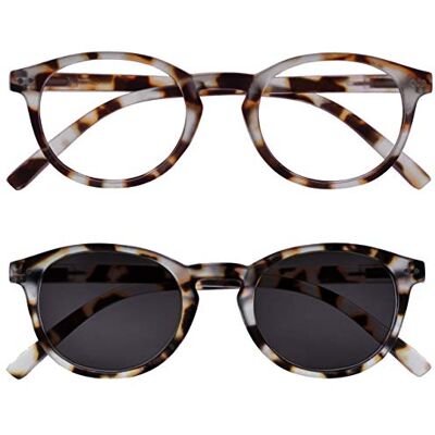 Opulize Zen Lunettes de lecture brunes claires doubles - Lunettes de lecture - Publicité Opulize Zen Lunettes de lecture brunes claires doubles - Lunettes de lecture - Publicité