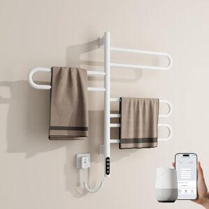 EMKE Chauffage électrique de salle de bain rotatif à 180° 78 x 43 cm WiFi Radiateur à serviettes intelligent Sèche-serviettes électrique Sèche-serviettes Sèche-serviettes électrique - Publicité EMKE Chauffage électrique de salle de bain rotatif à 180° 78 x 43 cm WiFi Radiateur à serviettes intelligent Sèche-serviettes électrique Sèche-serviettes Sèche-serviettes électrique - Publicité
