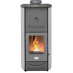 STUFE A PELLET ITALIA , Poêle à granulés à pellets à revêtement d'eau New York de 25 kW, produit de la chaleur pour les pièces et l'eau chaude, efficacité de 92 %, chauffe jusqu'à 160 m², portée de 23 - Publicité STUFE A PELLET ITALIA , Poêle à granulés à pellets à revêtement d'eau New York de 25 kW, produit de la chaleur pour les pièces et l'eau chaude, efficacité de 92 %, chauffe jusqu'à 160 m², portée de 23 - Publicité