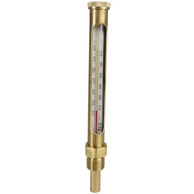 thermador THERMOMETRE VERTICAL DROIT+GAINE TV160D Thermomètre droit boîtier laiton - Publicité thermador THERMOMETRE VERTICAL DROIT+GAINE TV160D Thermomètre droit boîtier laiton - Publicité
