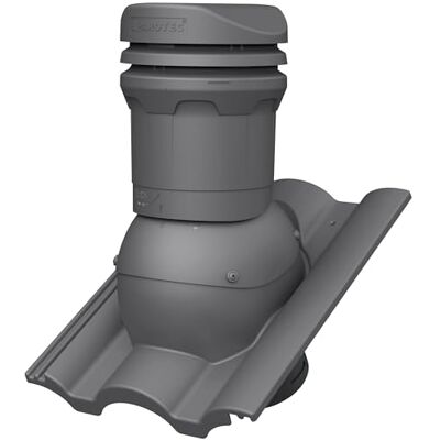 Parotec Cheminée de ventilation DN 125 mm hauteur 325 mm pour Monier TAUNUS RAL7024 Graphite – pour tuiles de toit, ventilation de toit passive, hauteur basse, - Publicité Parotec Cheminée de ventilation DN 125 mm hauteur 325 mm pour Monier TAUNUS RAL7024 Graphite – pour tuiles de toit, ventilation de toit passive, hauteur basse, - Publicité