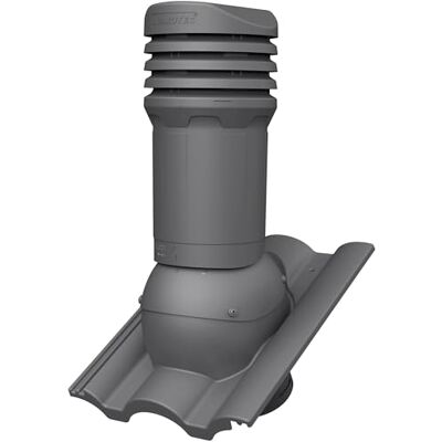 Parotec Cheminée de ventilation DN 125 mm pour BMI Monier Taunus Graphite RAL 7024, évacuation des condensats, ventilation passive - Publicité Parotec Cheminée de ventilation DN 125 mm pour BMI Monier Taunus Graphite RAL 7024, évacuation des condensats, ventilation passive - Publicité