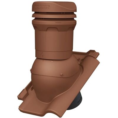 Parotec Cheminée de ventilation DN 125 mm hauteur 325 mm pour BMI Monier RUBIN 13V RAL 8004 Rouge brique – pour tuiles de toit, ventilation de toit passive, hauteur basse, - Publicité Parotec Cheminée de ventilation DN 125 mm hauteur 325 mm pour BMI Monier RUBIN 13V RAL 8004 Rouge brique – pour tuiles de toit, ventilation de toit passive, hauteur basse, - Publicité