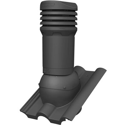 Parotec Cheminée ventilation DN 125 mm pour Creaton Heidelberger Anthracite RAL 7016, évacuation des condensats, ventilation passive, réglable - Publicité Parotec Cheminée ventilation DN 125 mm pour Creaton Heidelberger Anthracite RAL 7016, évacuation des condensats, ventilation passive, réglable - Publicité