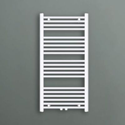 Mai & Mai Radiateur à Eau Chaude Mural Sèche-Serviettes 100x50cm Blanc - Publicité Mai & Mai Radiateur à Eau Chaude Mural Sèche-Serviettes 100x50cm Blanc - Publicité
