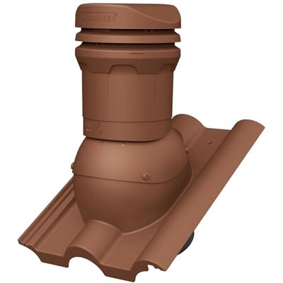 Parotec Cheminée de ventilation DN 125 mm hauteur 325 mm pour CREATON HEIDELBERGER RAL 8004 Rouge brique – pour tuiles de toit, ventilation de toit passive, hauteur basse, - Publicité Parotec Cheminée de ventilation DN 125 mm hauteur 325 mm pour CREATON HEIDELBERGER RAL 8004 Rouge brique – pour tuiles de toit, ventilation de toit passive, hauteur basse, - Publicité