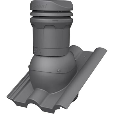 Parotec Cheminée de ventilation DN 125 mm hauteur 325 mm pour CREATON HEIDELBERGER RAL 7024 Graphite – pour tuiles de toit, ventilation de toit passive, hauteur basse, - Publicité Parotec Cheminée de ventilation DN 125 mm hauteur 325 mm pour CREATON HEIDELBERGER RAL 7024 Graphite – pour tuiles de toit, ventilation de toit passive, hauteur basse, - Publicité