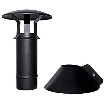 MBM tube coaxial noir Flue D. 80/130 borne en acier inoxydable 316 vertical pour poêle à granulés CE Fabriqué en Italie UNI 1856/2 - Publicité MBM tube coaxial noir Flue D. 80/130 borne en acier inoxydable 316 vertical pour poêle à granulés CE Fabriqué en Italie UNI 1856/2 - Publicité