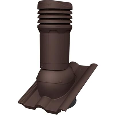 Parotec Cheminée de ventilation DN 125mm pour BMI Monier Frankfurter Marron pour tuiles Benders Mecklenburger, ProDach Doppelrömer, ventilation passive, évacuation des condensats, RAL 8017 - Publicité Parotec Cheminée de ventilation DN 125mm pour BMI Monier Frankfurter Marron pour tuiles Benders Mecklenburger, ProDach Doppelrömer, ventilation passive, évacuation des condensats, RAL 8017 - Publicité
