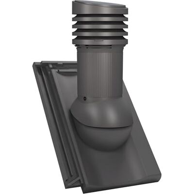 Parotec Cheminée de ventilation DN 125 mm pour Creaton Koda Graphite RAL 7024, évacuation des condensats, ventilation passive, réglable - Publicité Parotec Cheminée de ventilation DN 125 mm pour Creaton Koda Graphite RAL 7024, évacuation des condensats, ventilation passive, réglable - Publicité