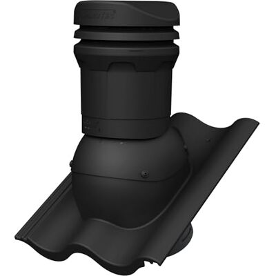 Parotec Cheminée de ventilation DN 125 mm hauteur 325 mm pour Monier HARZER RAL9005 Noir – pour tuiles de toit NELSKAMP SIGMA, ventilation de toit passive, hauteur basse, - Publicité Parotec Cheminée de ventilation DN 125 mm hauteur 325 mm pour Monier HARZER RAL9005 Noir – pour tuiles de toit NELSKAMP SIGMA, ventilation de toit passive, hauteur basse, - Publicité