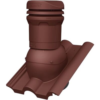 Parotec Cheminée de ventilation DN 125 mm hauteur 325 mm pour CREATON HEIDELBERGER RAL 3009 Rouge – pour tuiles de toit, ventilation de toit passive, hauteur basse, - Publicité Parotec Cheminée de ventilation DN 125 mm hauteur 325 mm pour CREATON HEIDELBERGER RAL 3009 Rouge – pour tuiles de toit, ventilation de toit passive, hauteur basse, - Publicité