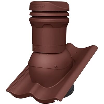 Parotec Cheminée de ventilation DN 125 mm hauteur 325mm pour CREATON GÖTEBORG Rouge RAL 3009 – pour tuiles de toit, ventilation de toit passive, hauteur basse, - Publicité Parotec Cheminée de ventilation DN 125 mm hauteur 325mm pour CREATON GÖTEBORG Rouge RAL 3009 – pour tuiles de toit, ventilation de toit passive, hauteur basse, - Publicité
