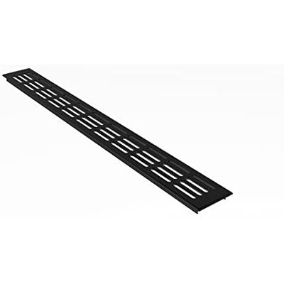 MS Beschläge ® Grille d’aération en aluminium à encastrer, grille de radiateur, 60 x 200 mm, en différentes couleurs (noir – RAL 9005) - Publicité MS Beschläge ® Grille d’aération en aluminium à encastrer, grille de radiateur, 60 x 200 mm, en différentes couleurs (noir – RAL 9005) - Publicité