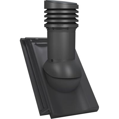 Parotec Cheminée de ventilation DN 125 mm pour Creaton Koda Gris noir RAL 7021, évacuation des condensats, ventilation passive, réglable - Publicité Parotec Cheminée de ventilation DN 125 mm pour Creaton Koda Gris noir RAL 7021, évacuation des condensats, ventilation passive, réglable - Publicité