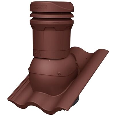 Parotec Cheminée de ventilation DN 125 mm hauteur 325 mm pour BENDERS PALEMA S RAL 3009 Rouge – pour tuiles de toit, ventilation de toit passive, hauteur basse, - Publicité Parotec Cheminée de ventilation DN 125 mm hauteur 325 mm pour BENDERS PALEMA S RAL 3009 Rouge – pour tuiles de toit, ventilation de toit passive, hauteur basse, - Publicité