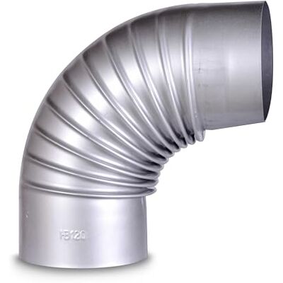 FIREFIX A120/B FAL Arche 90° Rigide ø 120 mm – Tubes de poêle en tôle d'acier 0,6 mm d'épaisseur, revêtement intérieur coulé au Laser, argenté - Publicité FIREFIX A120/B FAL Arche 90° Rigide ø 120 mm – Tubes de poêle en tôle d'acier 0,6 mm d'épaisseur, revêtement intérieur coulé au Laser, argenté - Publicité