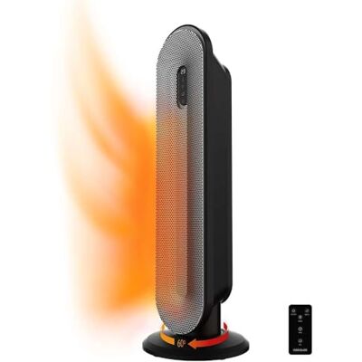 Cecotec Chauffage en Céramique sur Pied ReadyWarm 2050 Max Ceramic Rotate Smart, 2000 W, Technologie Céramique, Écran Digital, Télécommande, Oscillation à 40º, Minuterie, Système de Sécurité - Publicité Cecotec Chauffage en Céramique sur Pied ReadyWarm 2050 Max Ceramic Rotate Smart, 2000 W, Technologie Céramique, Écran Digital, Télécommande, Oscillation à 40º, Minuterie, Système de Sécurité - Publicité