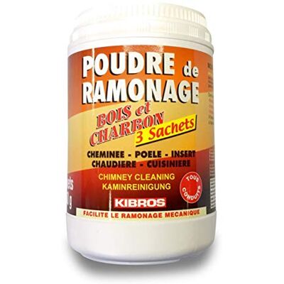 KIBROS Lot 3 pots poudre ramonage chimique sachets 250 g cheminée chaudière Pour cheminées, chaudières, poêles et cuisinières, bois et charbon, 3 sachets de 250 g par pot. Publicité KIBROS Lot 3 pots poudre ramonage chimique sachets 250 g cheminée chaudière Pour cheminées, chaudières, poêles et cuisinières, bois et charbon, 3 sachets de 250 g par pot. Publicité