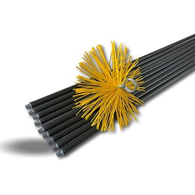 KIBROS Kit ramonage classique conduits gainés hérisson synthétique Ø 250 mm Hérisson rond synthétique Ø 250 mm, 9 cannes noires 1,40 m, ramonage conduits gainés cheminée chaudière poêle. Publicité KIBROS Kit ramonage classique conduits gainés hérisson synthétique Ø 250 mm Hérisson rond synthétique Ø 250 mm, 9 cannes noires 1,40 m, ramonage conduits gainés cheminée chaudière poêle. Publicité