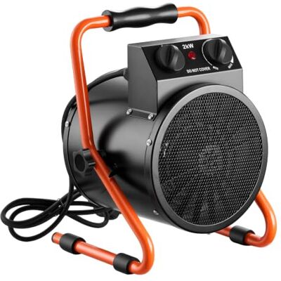 VEVOR Chauffage de Serre 2000 W Chauffage Soufflant Électrique Portable, avec Modes Chauffage et Ventilation, pour Serre de Jardin, Maison et Bureau, Angle Réglable 25°, IPX4, Protection Surchauffe - Publicité VEVOR Chauffage de Serre 2000 W Chauffage Soufflant Électrique Portable, avec Modes Chauffage et Ventilation, pour Serre de Jardin, Maison et Bureau, Angle Réglable 25°, IPX4, Protection Surchauffe - Publicité