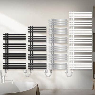 ECD Germany Radiateur Design Radiateur Sèche Serviette Porte Serviette Mural 500 x 1200 Blanc avec Chauffe-eau 1200W - Publicité ECD Germany Radiateur Design Radiateur Sèche Serviette Porte Serviette Mural 500 x 1200 Blanc avec Chauffe-eau 1200W - Publicité