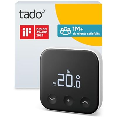 Thermostat intelligent filaire Tado Wired X - Extension en tant que thermostat de pièce câblé, contrôle du chauffage - Publicité Thermostat intelligent filaire Tado Wired X - Extension en tant que thermostat de pièce câblé, contrôle du chauffage - Publicité