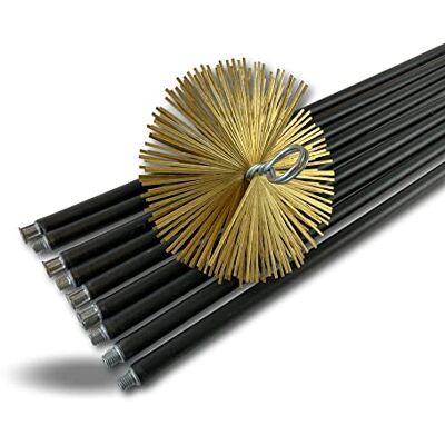 KIBROS Kit ramonage classique non gainé hérisson acier Ø 200 mm 9 cannes 9 cannes noires Ø 17 mm creuses 9×1,4 m, hérisson acier plat, cheminées conduits non gainés Ø 200 mm. Publicité KIBROS Kit ramonage classique non gainé hérisson acier Ø 200 mm 9 cannes 9 cannes noires Ø 17 mm creuses 9×1,4 m, hérisson acier plat, cheminées conduits non gainés Ø 200 mm. Publicité