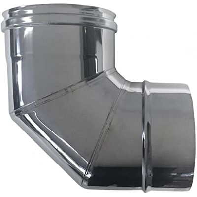 MBM Conduit de fumée isolé en acier inoxydable Curve 90 DN 150/200 - Publicité MBM Conduit de fumée isolé en acier inoxydable Curve 90 DN 150/200 - Publicité