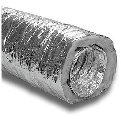 K-TECH-PRO Tuyau de ventilation flexible en aluminium isolé série KAD3 10 m de long Système Ø 125 mm - Publicité K-TECH-PRO Tuyau de ventilation flexible en aluminium isolé série KAD3 10 m de long Système Ø 125 mm - Publicité