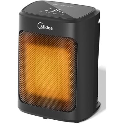 Midea Radiateur Soufflant Céramique PTC 2000W, 4 Modes, Minuterie 24H, Noir - Publicité Midea Radiateur Soufflant Céramique PTC 2000W, 4 Modes, Minuterie 24H, Noir - Publicité