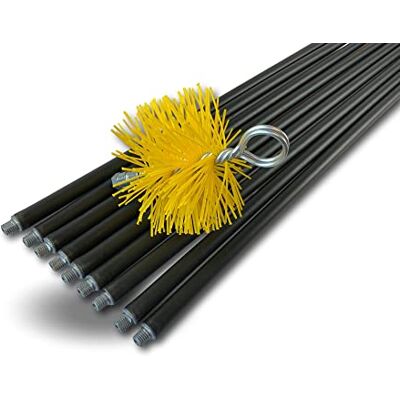 KIBROS Kit ramonage classique conduits gainés hérisson synthétique Ø 125 mm Hérisson rond synthétique Ø 125 mm, 9 cannes noires 1,40 m, ramonage conduits gainés cheminée chaudière poêle. Publicité KIBROS Kit ramonage classique conduits gainés hérisson synthétique Ø 125 mm Hérisson rond synthétique Ø 125 mm, 9 cannes noires 1,40 m, ramonage conduits gainés cheminée chaudière poêle. Publicité
