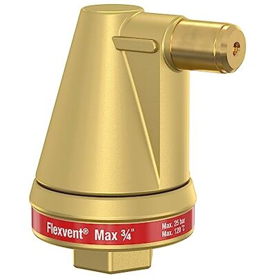 Flamco Flexvent Max Rp 3/4, soupape à flotteur, purgeur d'air, purgeur compact, adapté au glycol jusqu'à 50%, 10 bar, 28550 - Publicité Flamco Flexvent Max Rp 3/4, soupape à flotteur, purgeur d'air, purgeur compact, adapté au glycol jusqu'à 50%, 10 bar, 28550 - Publicité