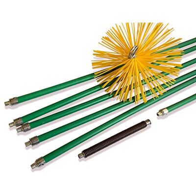 KIBROS Kit ramonage pro conduits gainés hérisson synthétique Ø 180 mm 8 m Hérisson Ø 180 mm, 6 cannes vertes autobloquantes Ø 18 mm, ressort de départ, cheminées conduits gainés. Publicité KIBROS Kit ramonage pro conduits gainés hérisson synthétique Ø 180 mm 8 m Hérisson Ø 180 mm, 6 cannes vertes autobloquantes Ø 18 mm, ressort de départ, cheminées conduits gainés. Publicité
