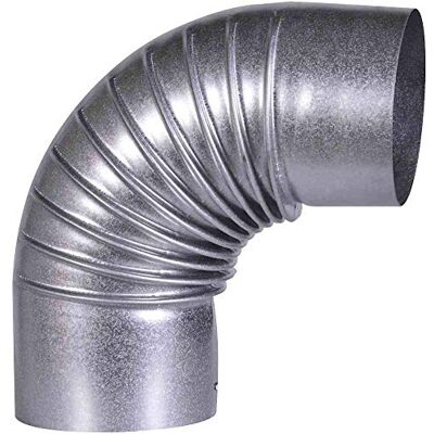 FIREFIX A110/B Coude 90° Rigide Diamètre : 110 mm en tôle d'acier Épaisseur : 0,6 mm Coudé à l'intérieur Longueurs soudées au Laser Argenté - Publicité FIREFIX A110/B Coude 90° Rigide Diamètre : 110 mm en tôle d'acier Épaisseur : 0,6 mm Coudé à l'intérieur Longueurs soudées au Laser Argenté - Publicité