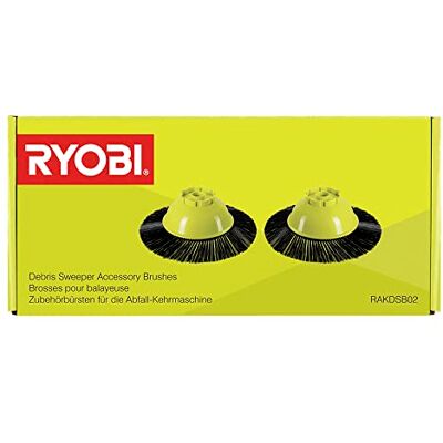 RYOBI Kit 2 Brosses Latérales pour Balayeuse R18SW3 Remplacement Brosses Rotatives Nettoyage Allées, Garages & Ateliers RAKDSB02 - Publicité RYOBI Kit 2 Brosses Latérales pour Balayeuse R18SW3 Remplacement Brosses Rotatives Nettoyage Allées, Garages & Ateliers RAKDSB02 - Publicité