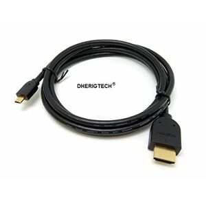 DHERIGTECH 3 m Câble Micro-HDMI vers HDMI pour Tablette ACER ICONIA TAB A110/Tablette vers TV HDTV - Publicité