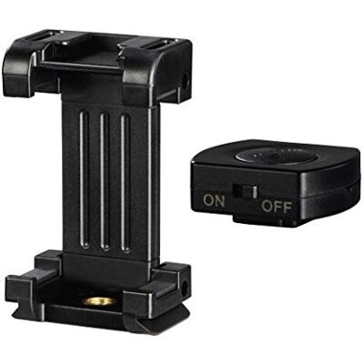 Hama Support Universel trépied Pro II (pour Smartphones d’Une Largeur de 4,8 cm à 9,5 cm, Poids de 40 g, Filetage trépied 1/4", avec déclencheur à Distance Bluetooth BRS2) Noir - Publicité Hama Support Universel trépied Pro II (pour Smartphones d’Une Largeur de 4,8 cm à 9,5 cm, Poids de 40 g, Filetage trépied 1/4", avec déclencheur à Distance Bluetooth BRS2) Noir - Publicité