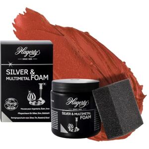 Hagerty Silver & Multimetal Foam Mousse nettoyante pour l'argent et le métal I 185g I Pour redonner de l'éclat aux objets en argent, métal argenté, étain et acier inoxydable I Éponge incluse - Publicité Hagerty Silver & Multimetal Foam Mousse nettoyante pour l'argent et le métal I 185g I Pour redonner de l'éclat aux objets en argent, métal argenté, étain et acier inoxydable I Éponge incluse - Publicité