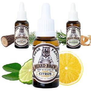 Mr Bear Family - Beard Oil Citrus - Beard Oil - Publicité Mr Bear Family - Beard Oil Citrus - Beard Oil - Publicité