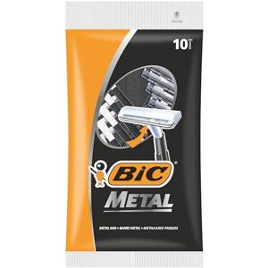 BIC Disposable Metal Razors by  Single-Blade Stainless Steel Shaver for Men * Safe Shaving * 1 Pack of 10-Count. Perfect for Traveling, Gym, or Quick Use – TSA Approved Throwaway Razors. Publicité