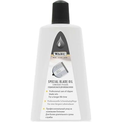 Huile pour lames Moser pour coupeurs électriques - 200ml - Publicité Huile pour lames Moser pour coupeurs électriques - 200ml - Publicité