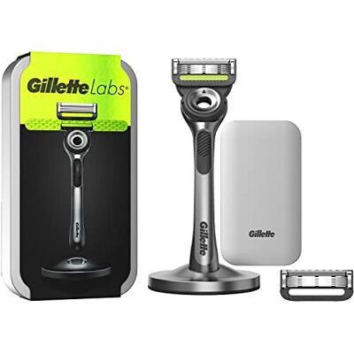 GILLETTE - Gillette Labs Razor 2up - Pied - Étui - Razor - Publicité GILLETTE - Gillette Labs Razor 2up - Pied - Étui - Razor - Publicité