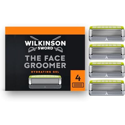 Wilkinson Sword The Face Groomer recharges de lames pour homme, lot de 4 - Publicité Wilkinson Sword The Face Groomer recharges de lames pour homme, lot de 4 - Publicité