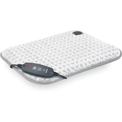 Beurer HK 43 coussin chauffant électrique, coussin thermique extra moelleux avec arrêt automatique et 3 niveaux de température, avec chauffage rapide, lavable en machine jusqu'à 30 °C, blanc - Publicité Beurer HK 43 coussin chauffant électrique, coussin thermique extra moelleux avec arrêt automatique et 3 niveaux de température, avec chauffage rapide, lavable en machine jusqu'à 30 °C, blanc - Publicité
