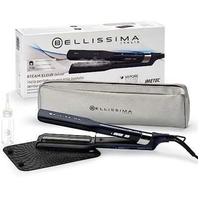 Lisseur Bellissima Steam Elixir Deluxe - Plaques en céramique et kératine - 230°C - Publicité Lisseur Bellissima Steam Elixir Deluxe - Plaques en céramique et kératine - 230°C - Publicité