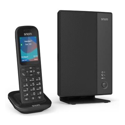 Snom M253 Ensemble DECT, Base M250 + Combiné M53, 20 Comptes SIP Jusqu'à 10 combinés M5x, gestion cloud SRAPS, intercom intégré - Publicité Snom M253 Ensemble DECT, Base M250 + Combiné M53, 20 Comptes SIP Jusqu'à 10 combinés M5x, gestion cloud SRAPS, intercom intégré - Publicité