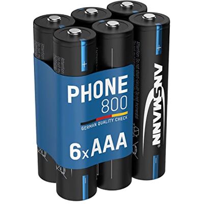 Piles rechargeables AAA Ansmann HR03 - 800mAh, NiMH - Publicité Piles rechargeables AAA Ansmann HR03 - 800mAh, NiMH - Publicité